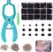 420pcs Safety Eyes & Noses Kit with Tools – 5-15mm Professional Amigurumi Eyes for Crochet Dolls, Plush Toys & DIY Crafts